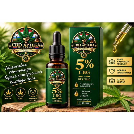 Olej konopny CBG 5%
